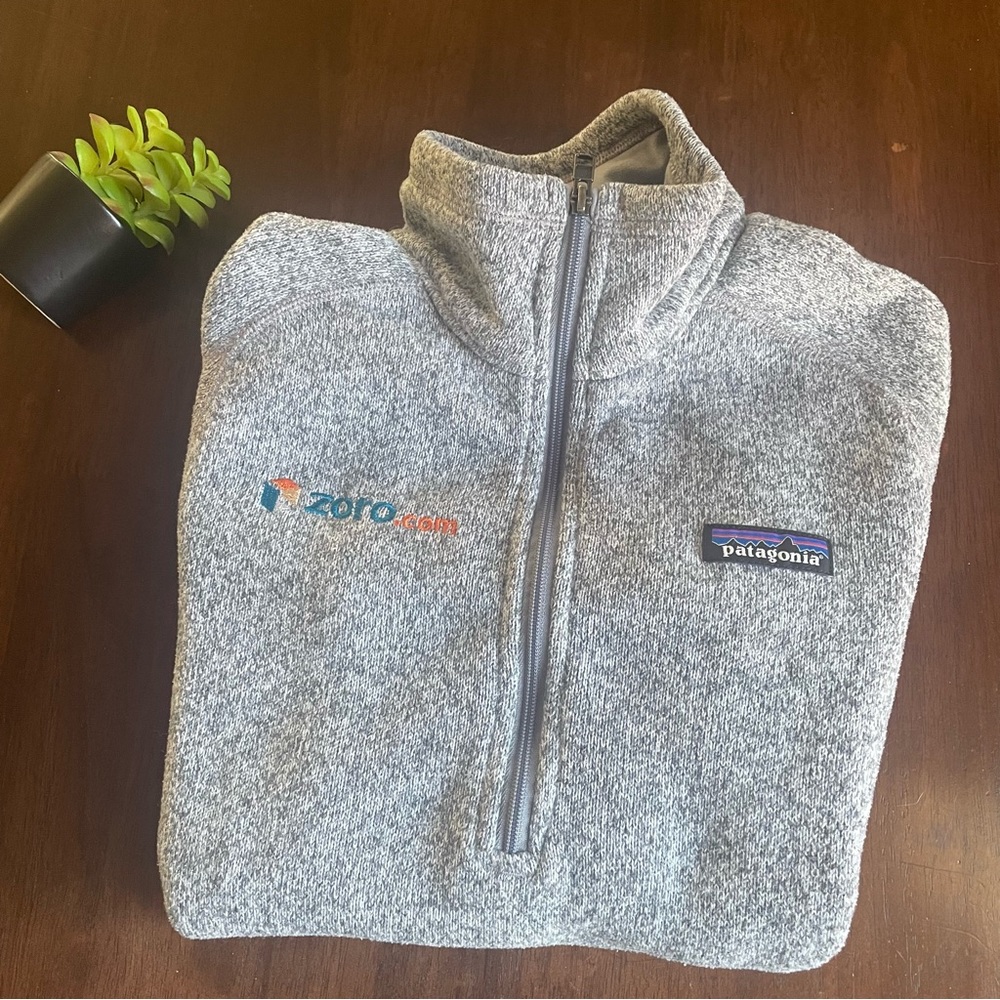 Patagonia Better Sweater 1/4 Zip Pullover Fleece Grey Size Small